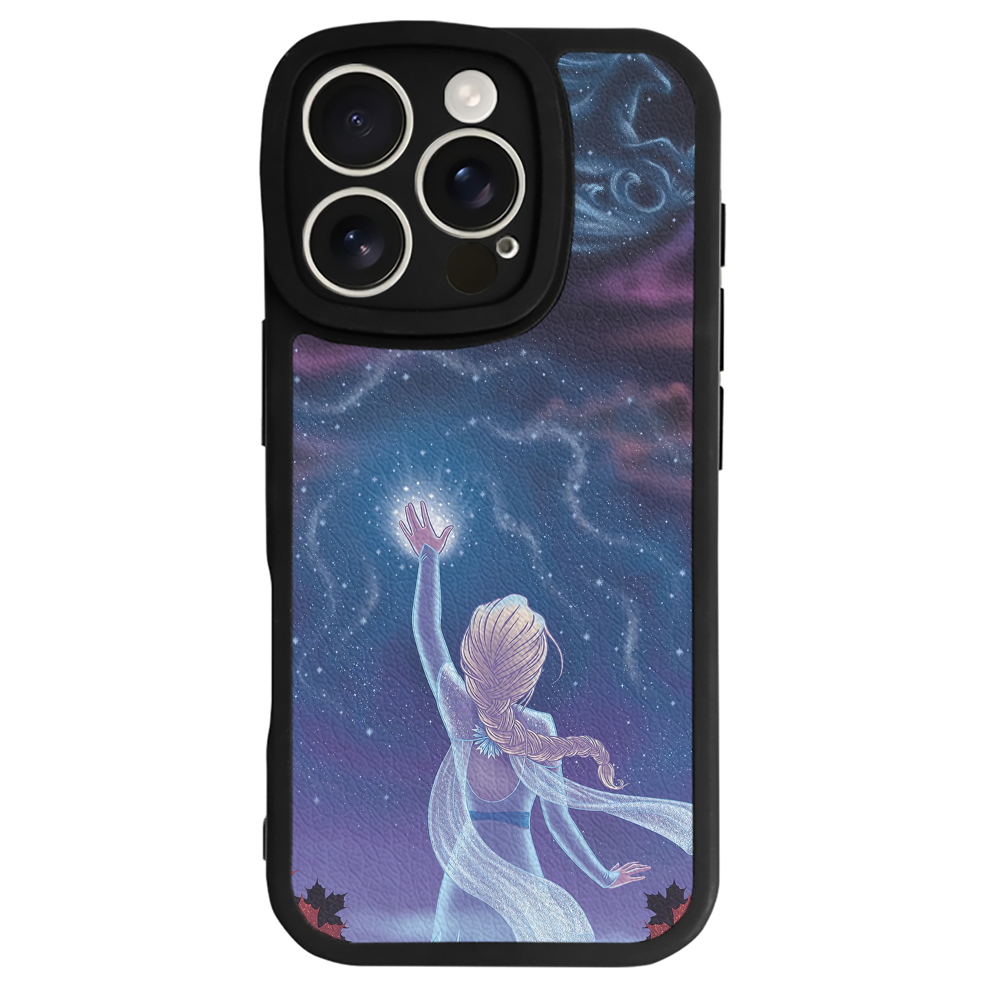 （画像用） アナと雪の女王 アンナ エルサ Frozen Anna Elsa 【iPhone 16シリーズ対応】シリコンスマホケース（レザー調） 材質：シリコン